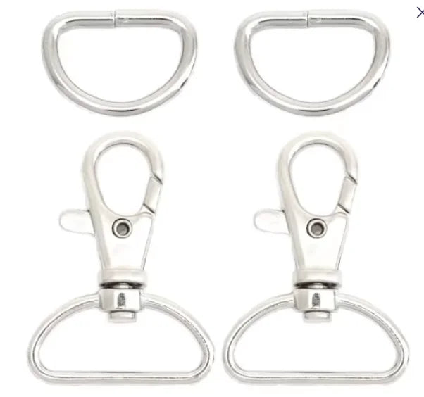 Supplied Zinc Alloy 3-prong Fish-mouth Buckles Luggage Bag Hardware