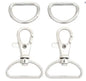 Supplied Zinc Alloy 3-prong Fish-mouth Buckles Luggage Bag Hardware