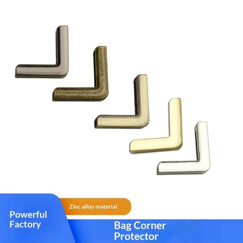 Light Gold Right Angle Bag Corner Protector Handbag Zinc Alloy Edge