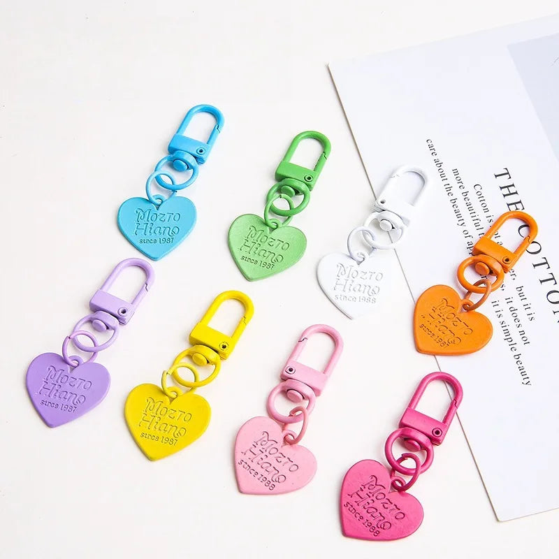 Bulk 60pcs Colorful Art Deco Metal Carabiner Keychain Clasps With