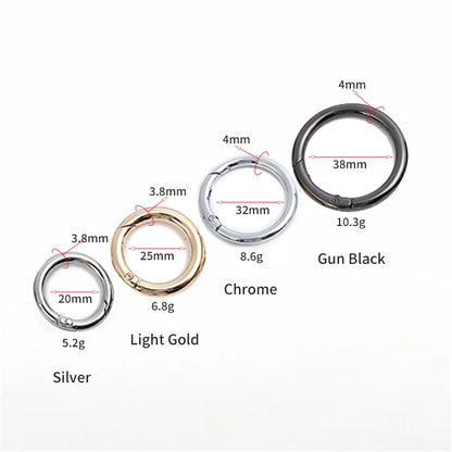 TONG TU Fashion Zinc Alloy Multi-Colo Snap Hook O Rings Handbag Strap
