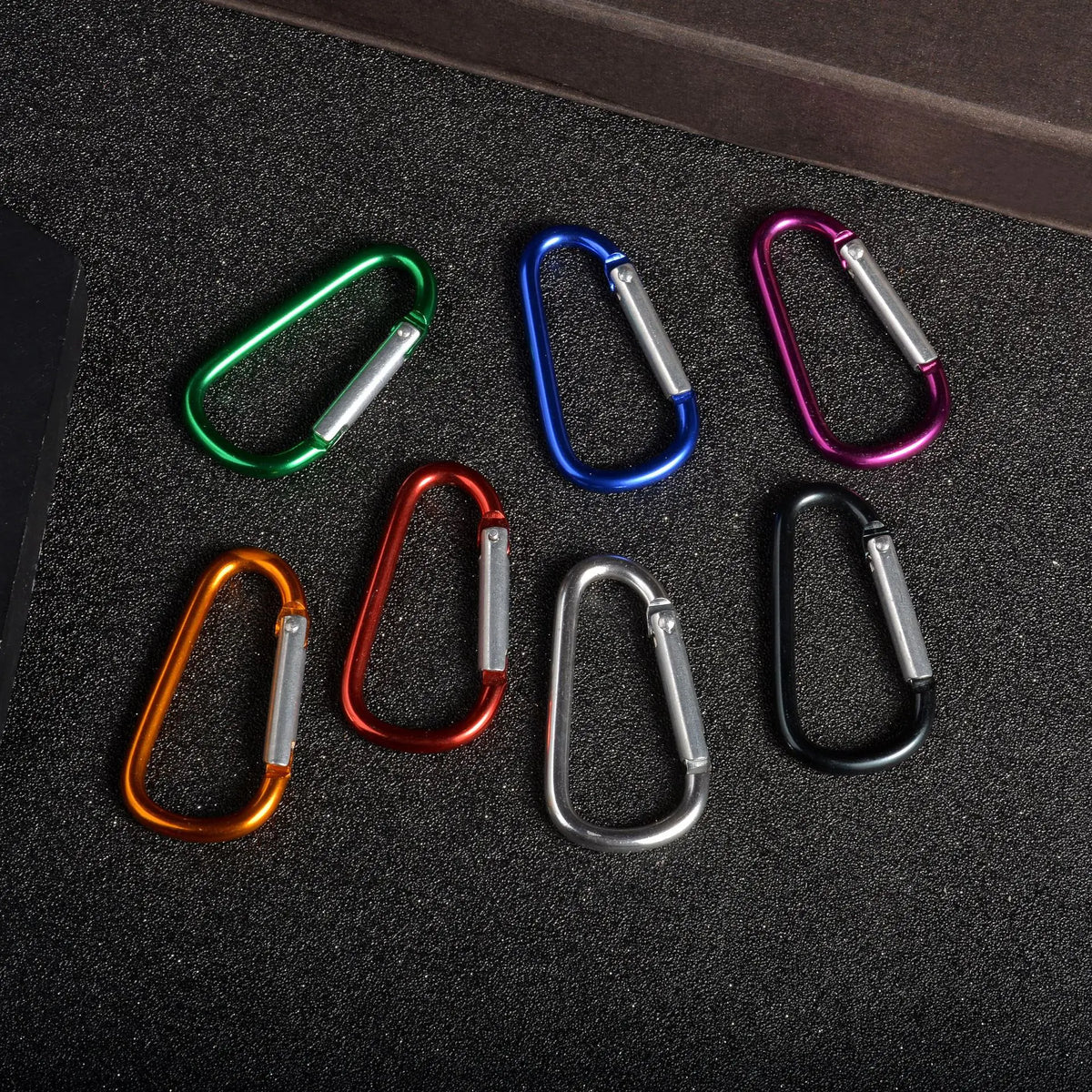 D-shaped Aluminum Alloy Carabiner For Outdoor Use Climbing Backpack