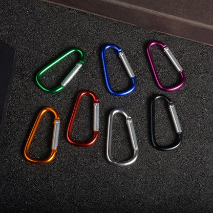 D-shaped Aluminum Alloy Carabiner For Outdoor Use Climbing Backpack