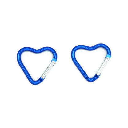 Outdoor Activities Heart-Shaped Alloy Quick Carabiner Colored Aluminum