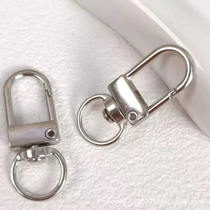 Bulk 60pcs Colorful Art Deco Metal Carabiner Keychain Clasps With