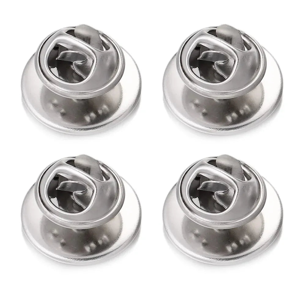 Stainless Steel Electroplated Noble Person Theme Brooch Base With Snap
