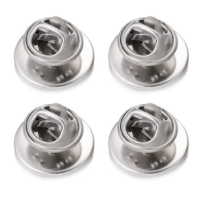 Stainless Steel Electroplated Noble Person Theme Brooch Base With Snap