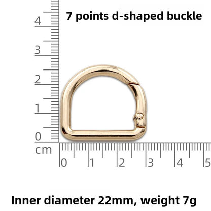 Zinc Alloy D-shaped Spring Ring Buckle Hardware Luggage Fan Accessories