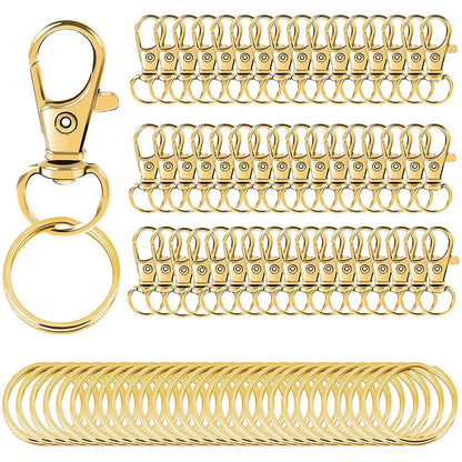 Durable Zinc Alloy Eco-friendly UV Carabiner Keychain 360 Rotating Hook