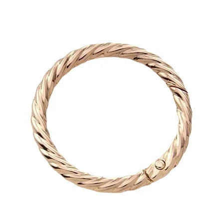 Twist Spring Ring Luggage Accessories Open Hemp Wreath Personalized DIY