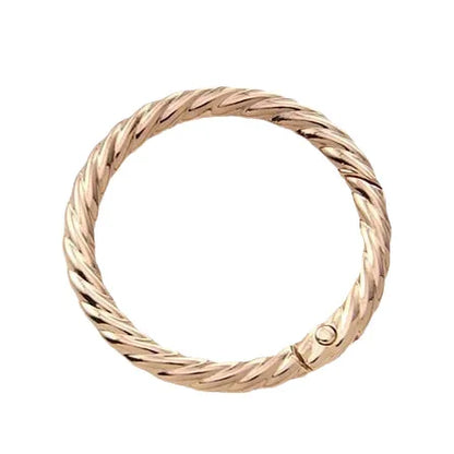 Twist Spring Ring Luggage Accessories Open Hemp Wreath Personalized DIY