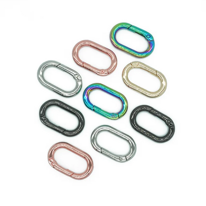 25mm Alloy Customized Color Key Ring Spring Carabiner Buckles