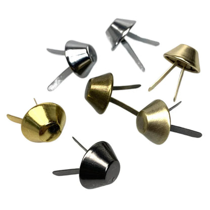 HONG TU Handmade Nickel-Free Metal Mushroom Head Fastening Rivet Luxury