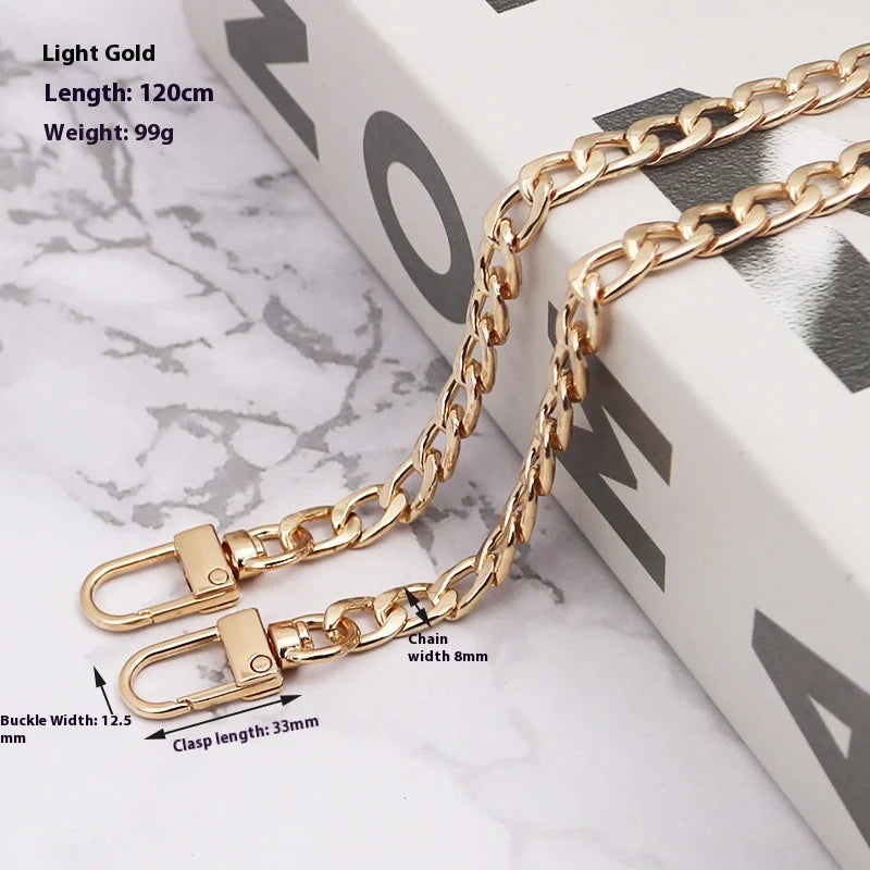 Hong Tu Universal Single Shoulder Snake Bone Chain Flat O Bag Chain