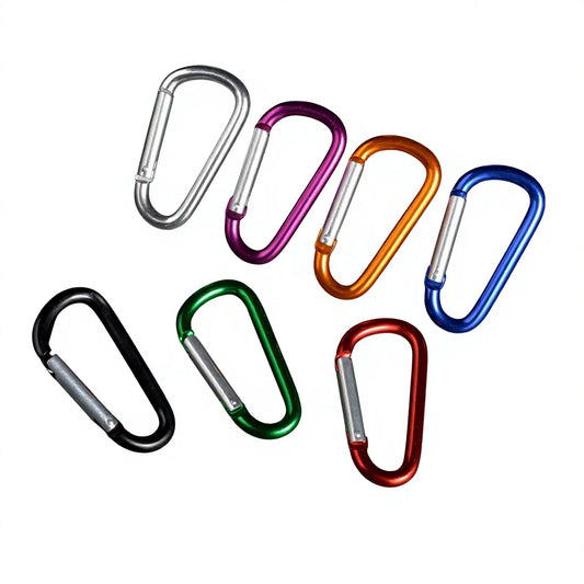 D-shaped Aluminum Alloy Carabiner For Outdoor Use Climbing Backpack