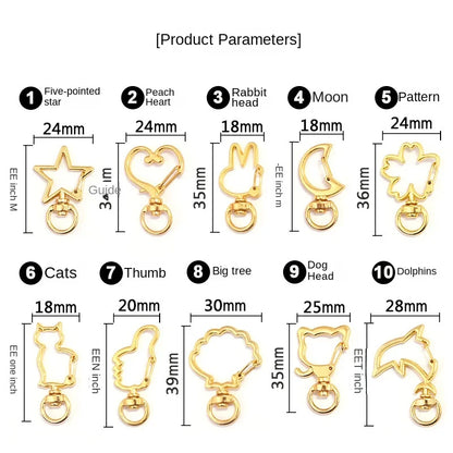 Special-Shaped Genuine Simple Zinc Alloy Electroplated Heart-Shaped Key