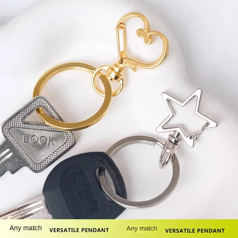 Special-Shaped Genuine Simple Zinc Alloy Electroplated Heart-Shaped Key