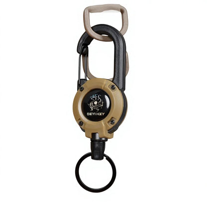 Plastic Backpack Keychain Belt Back Clip Automatic Telescopic Buckle