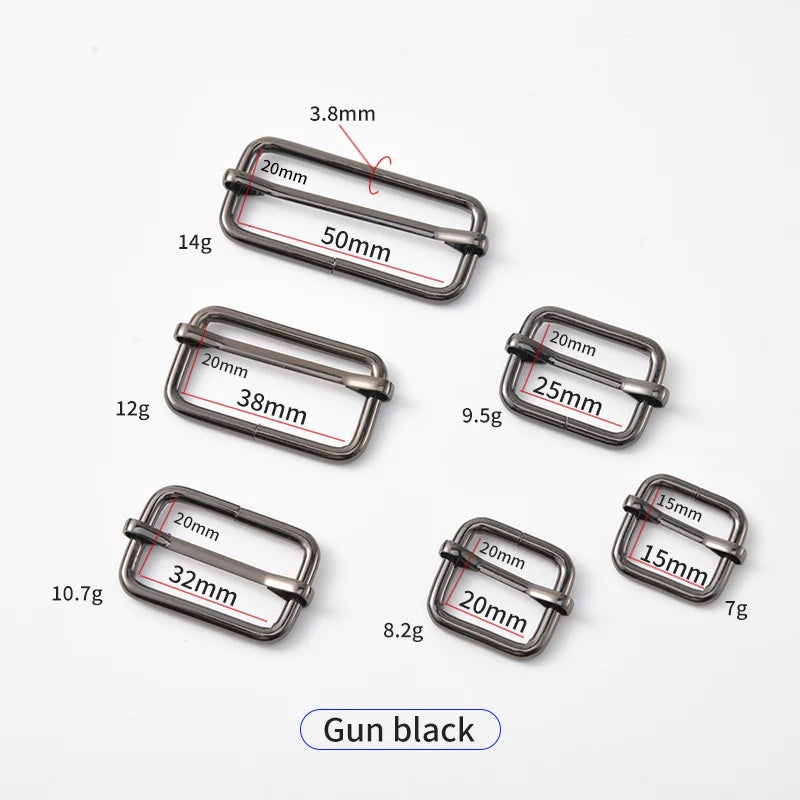 Adjustable 50mm Metal Rectangle Slide Tri-Glides Buckles For Dog Collar