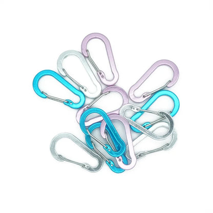Multi-Use Luxury Aluminum Alloy Carabiner Clips Keychain Hooks Home RV