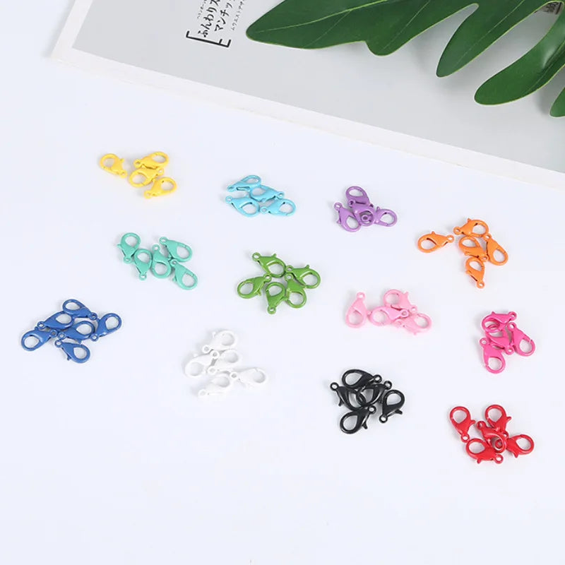 Korean-style Baking Paint Rainbow Lobster Clasp Buckle DIY Jewelry