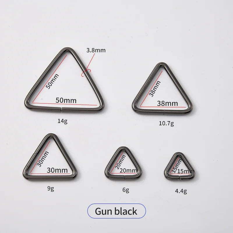 Triangle Metal Buckle Strong Zinc Alloy Eco-friendly Fashion Ring