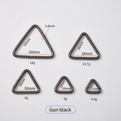 Triangle Metal Buckle Strong Zinc Alloy Eco-friendly Fashion Ring