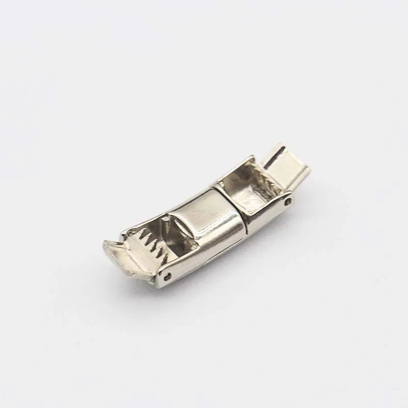 Lazy Tie-free Elastic Magnetic Zinc Alloy Radian Semi-circular Clip