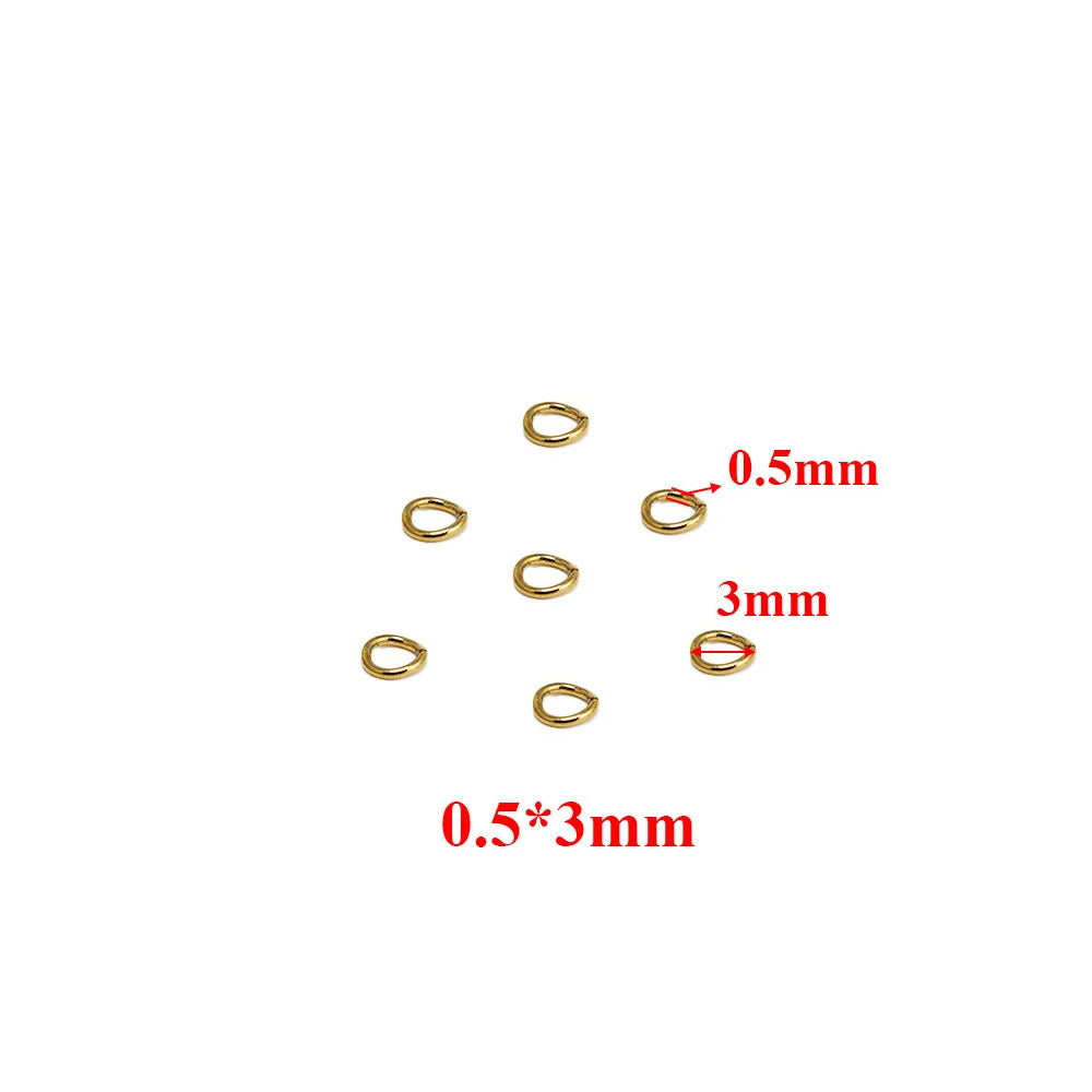 HONG TU F1315 18K Gold Vacuum Color Stainless Steel DIY Jewelry