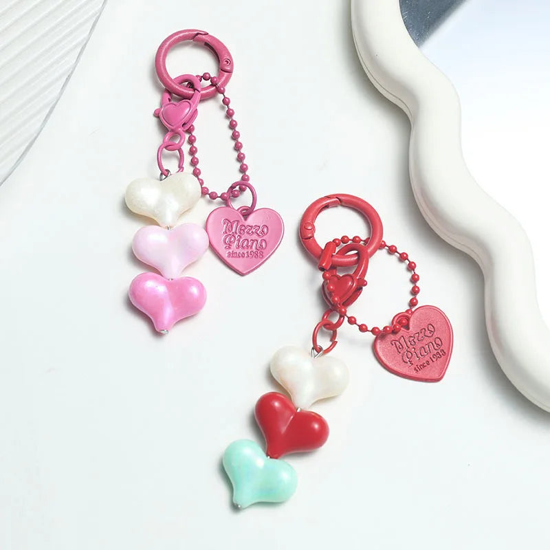 Hongtu Brand Heart-Shaped Alloy Carabiner Keychain For DIY Pendant