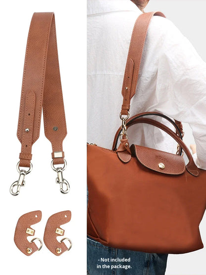 LX 02 PU Material Small Shoulder Strap Cognac Color No-Punch