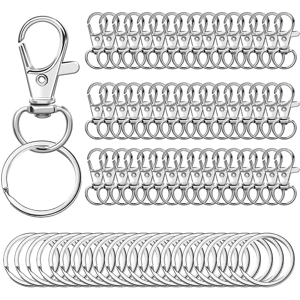 Durable Zinc Alloy Eco-friendly UV Carabiner Keychain 360 Rotating Hook