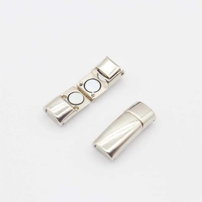 Lazy Tie-free Elastic Magnetic Zinc Alloy Radian Semi-circular Clip