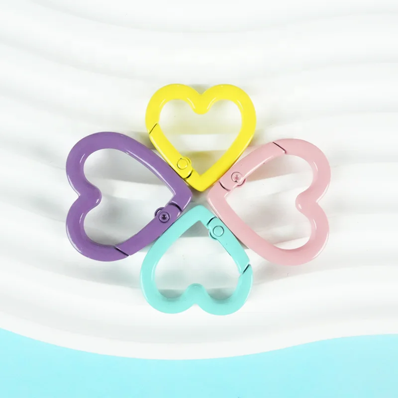 Heart-Shaped DIY Zinc Alloy Coin Holder Keychain Hong Tu Cute Tart