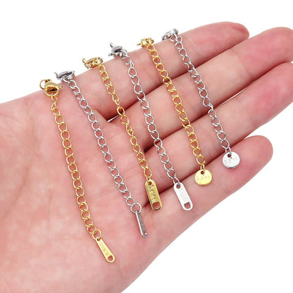 HONGTU HT Model 18K Stainless Steel DIY Jewelry Set 5cm Tail Chain