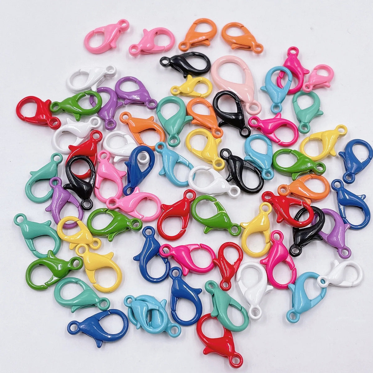 Korean-style Baking Paint Rainbow Lobster Clasp Buckle DIY Jewelry
