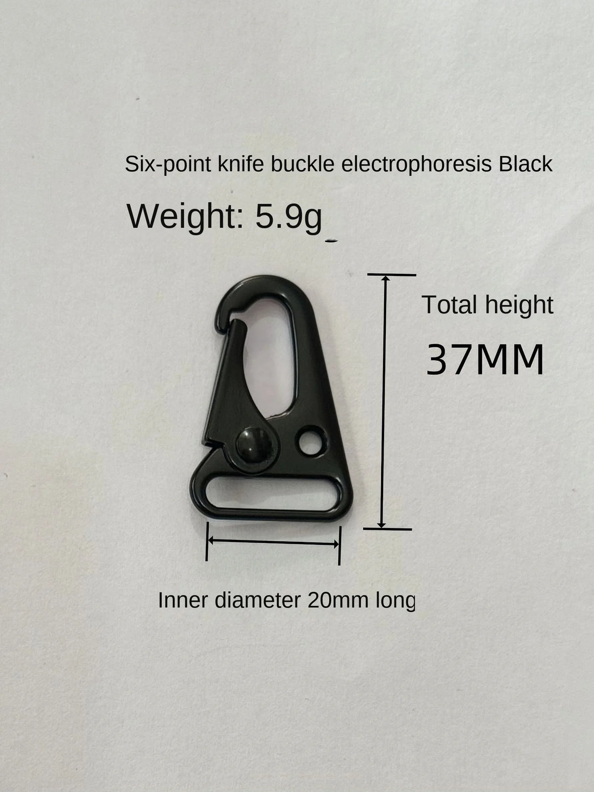 Classic Electrophoresis Black 25MM One-inch Durable Knife Hawk Tactical