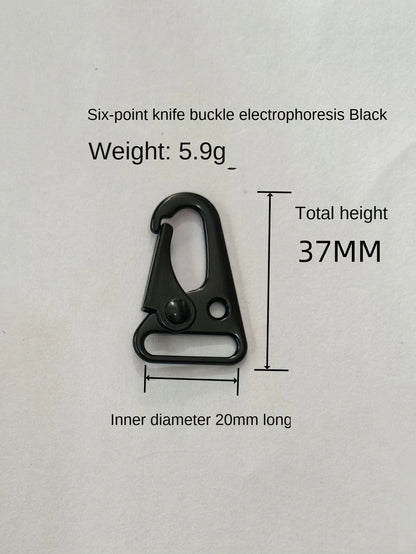 Classic Electrophoresis Black 25MM One-inch Durable Knife Hawk Tactical