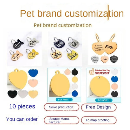 HongTu HT Model Polished Stainless Steel Dog Tag Anti-Lost Keychain