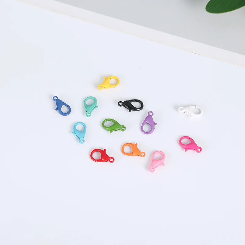 Korean-style Baking Paint Rainbow Lobster Clasp Buckle DIY Jewelry