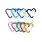 Outdoor Activities Heart-Shaped Alloy Quick Carabiner Colored Aluminum