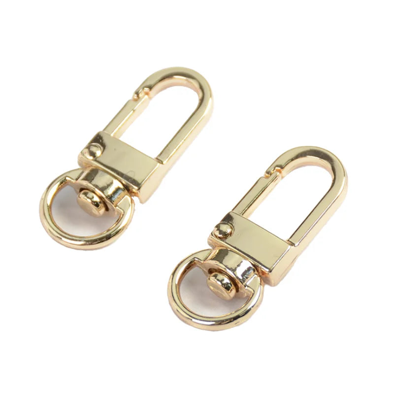 9mm Zinc Alloy Hanging Buckle Special Metal Rings Brass Plating SWivel