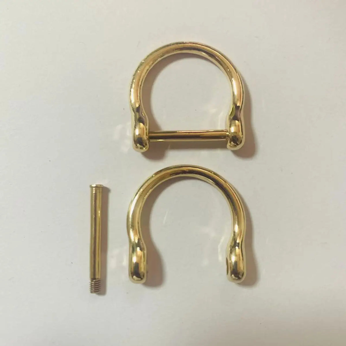 Metal Horseshoe Buckle Detachable Screw D-Ring U-Shaped Repairable DIY