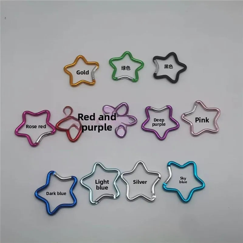 HT Brand HT Model Five-pointed Star-shaped Colorful Carabiner