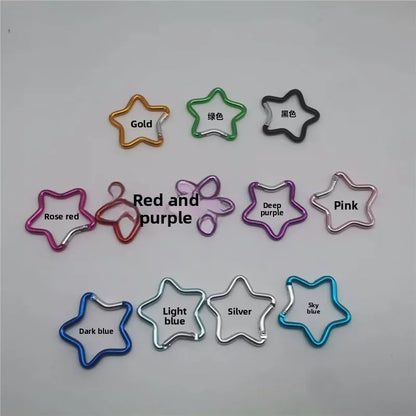 HT Brand HT Model Five-pointed Star-shaped Colorful Carabiner