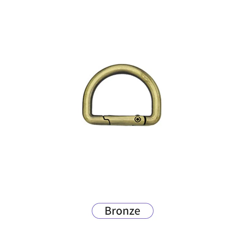 HONG TU Luxury Metal Alloy D Ring Spring Hook Clasp Snap Gate Classic