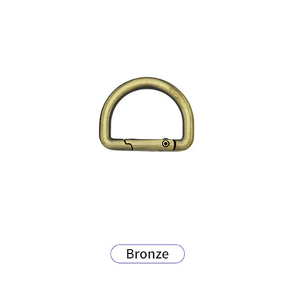 HONG TU Luxury Metal Alloy D Ring Spring Hook Clasp Snap Gate Classic