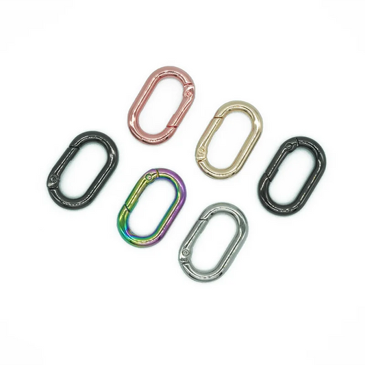 25mm Alloy Customized Color Key Ring Spring Carabiner Buckles