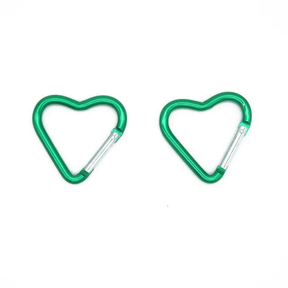 Outdoor Activities Heart-Shaped Alloy Quick Carabiner Colored Aluminum