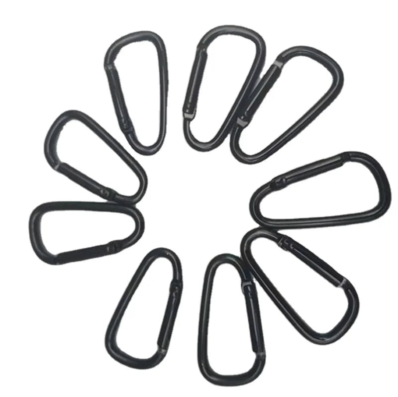 Electrophoresis Black No.5 D-shaped All-black 46mm Carabiner Outdoor